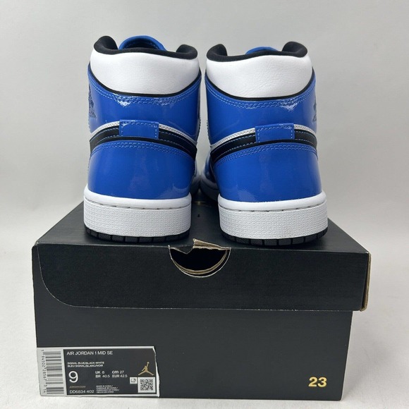 Nike Shoes Air Jordan 1 Mid Retro “Signal Blue” 2023 - Picture 4 of 7
